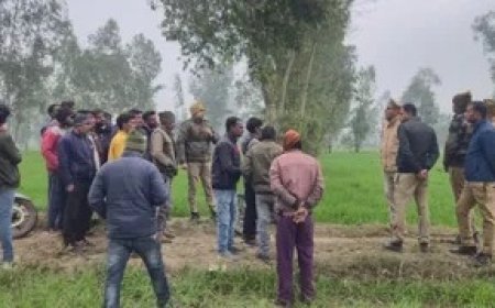 पीलीभीत के बीसलपुर में खेत से संदिग्ध हालत में मिला युवक का शव, पुलिस जांच में जुटी