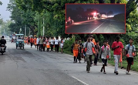 सावन कांवड़ यात्रा: नैमिषारण्य बाईपास पर छाया अंधेरा, सड़क किनारे सोने को मजबूर श्रद्धालु, बड़ा सवाल- जिम्मेदारी किसकी?