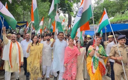 Hardoi: आजादी के जश्न में जोश से सराबोर दिखे युवा से लेकर वृद्ध, तिरंगा यात्रा में गूंजा राष्ट्रभक्ति का संदेश