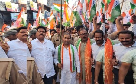 Deoband: देवबंद में भव्य 'हर घर तिरंगा यात्रा' का आयोजन; राज्यमंत्री कुंवर बृजेश सिंह के नेतृत्व में उमड़ा जनसैलाब