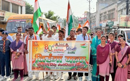 Hardoi: तिरंगे की शान में श्री डाल सिंह मेमोरियल स्कूल ने निकाली भव्य विशाल तिरंगा यात्रा, देशभक्ति के नारों से गूंजा हरदोई
