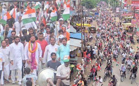 Hardoi: पिहानी में उमड़ा राष्ट्रप्रेम, 5 हजार से अधिक लोगों ने निकाली भव्य तिरंगा यात्रा