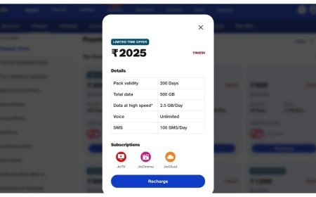 Jio 200 Days Recharge Plan: रिलायंस जियो का 200 दिन की वैलिडिटी वाला नया प्लान, डेली 2.5GB डेटा के साथ फ्री कॉलिंग और OTT लाभ