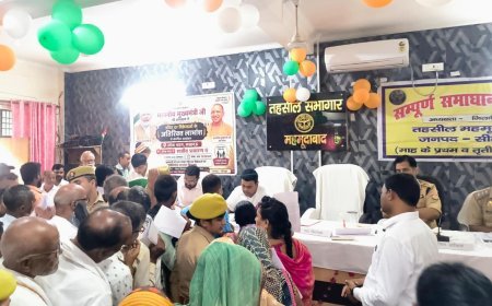 UP News: सीतापुर में संपूर्ण समाधान दिवस पर आई 221 शिकायतें, 33 मामलों का मौके पर हुआ निस्तारण