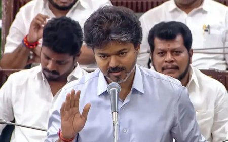 Tamil Nadu Assembly: करुणानिधि के नाम पर सदन में हंगामा, मंत्री की टिप्पणी पर सीएम विजय ने मांगी माफी