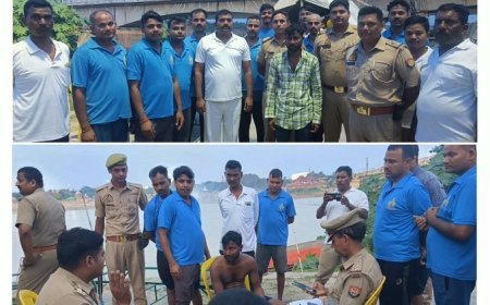 Gorakhpur: गोरखपुर में राप्ती नदी में डूब रहे युवक के लिए फरिश्ता बने पीएसी जवान, सकुशल बचाया