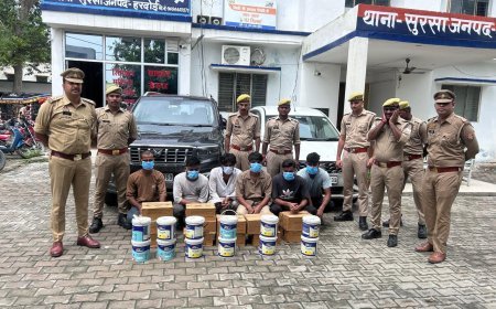 UP Crime News: हरदोई में गाड़ियों से माल चुराने वाले अंतरजनपदीय गिरोह का पर्दाफाश, 6 शातिर गिरफ्तार
