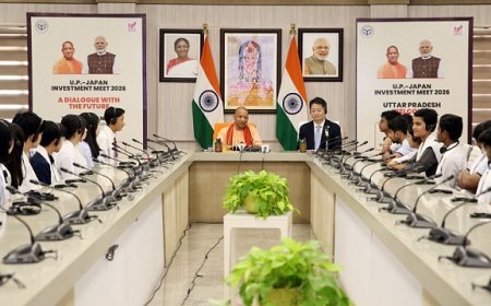 Lucknow: मुख्यमंत्री आवास पर भारत-जापान की युवा पीढ़ी का मिलन, ‘ए डायलॉग विद द फ्यूचर’ में गूंजी दोस्ती और भविष्य की आवाज
