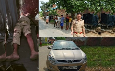 Hardoi: अनियंत्रित कार चालक ने पीआरडी जवान की बाइक में मारी टक्कर, घायल 