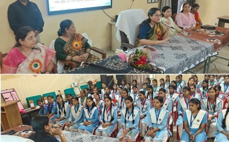 Hardoi: राजकीय बालिका इंटर कॉलेज में छात्राओं से संवाद, CDO ने करियर और प्रतियोगी परीक्षाओं की तैयारी के दिए टिप्स