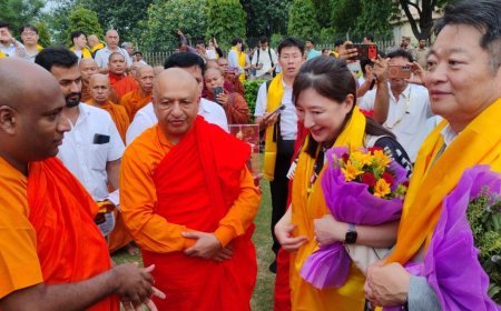 सारनाथ पहुंची जापानी टीम: यूनेस्को धरोहर और बौद्ध विरासत देख अभिभूत हुए प्रतिनिधिमंडल के सदस्य