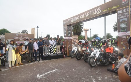 द राइडिंग चैप्टर्स-2 का आगाज: पूर्वी यूपी के अनछुए पर्यटन स्थलों और झरनों की सैर पर निकले 80 बाइकर्स
