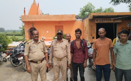 हरदोई में गंगा पुल से छलांग लगाने जा रहे युवक को पुलिस ने बचाया, परिजनों के किया सुपुर्द