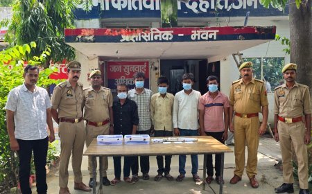 हरदोई में डकैती की साजिश रच रहे पांच शातिर गिरफ्तार, अवैध असलहा और बाइक बरामद