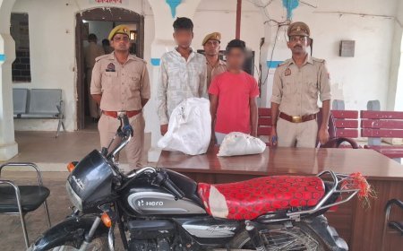 Hathras: वाहन चोरी और दुकान में सेंधमारी के दो आरोपी गिरफ्तार