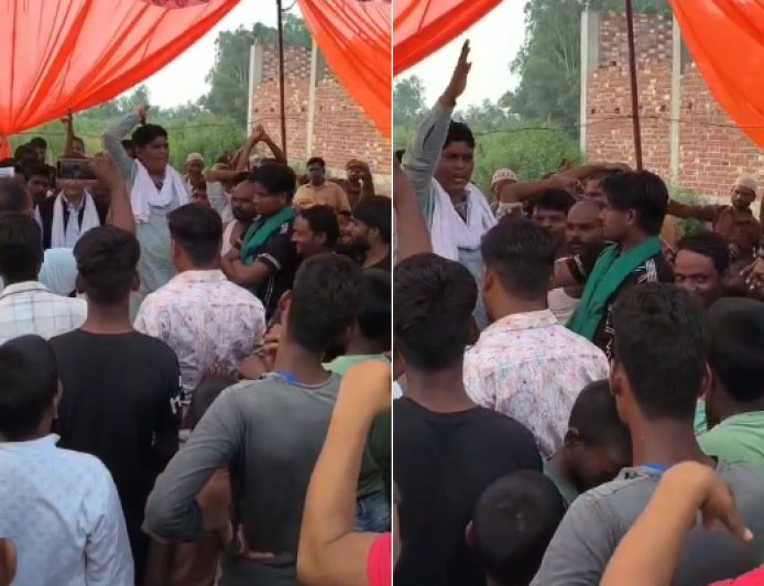 Hardoi: अंडा फैक्ट्री के विरोध में आंदोलन तेज, चौथे दिन धरने में उमड़ा जनसैलाब; समाधान तक संघर्ष जारी रखने का ऐलान