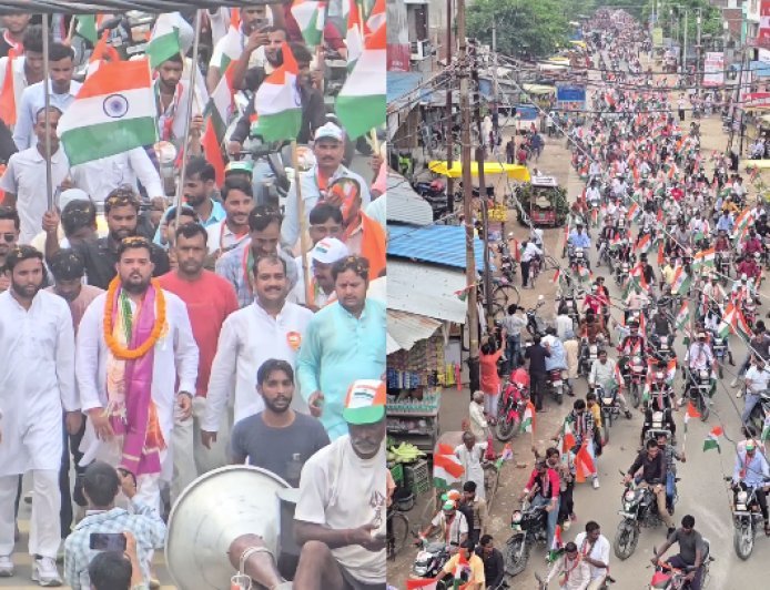 Hardoi: पिहानी में उमड़ा राष्ट्रप्रेम, 5 हजार से अधिक लोगों ने निकाली भव्य तिरंगा यात्रा