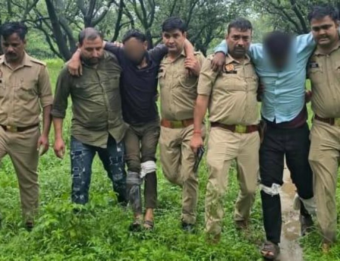 Saharanpur: देहात कोतवाली पुलिस की बड़ी कार्रवाई, 24 घंटे में तीसरी बड़ी मुठभेड़ में दो गौतस्करों को लगी गोली; तीसरा भी गिरफ्तार