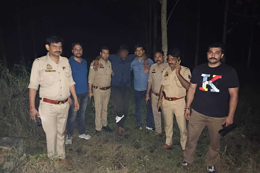 Saharanpur: देवबंद पुलिस की मुठभेड़ में गोकशी का वांछित आरोपी घायल, तमंचा-कारतूस और बाइक बरामद