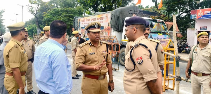 सहारनपुर में कांवड़ यात्रा की तैयारियों का जायजा लेने सड़कों पर उतरे मण्डलायुक्त और डीआईजी, मार्गों और शिविरों का किया निरीक्षण