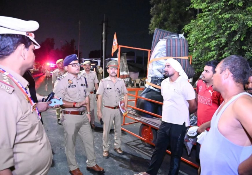सहारनपुर: कांवड़ मार्ग पर प्रशासनिक अधिकारियों का निरीक्षण, डीजे वाहनों के लिए निर्धारित मानकों का सख्ती से पालन कराने के निर्देश