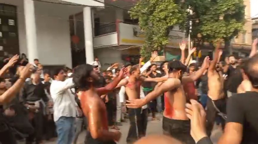 बलिया में अकीदत के साथ निकला चेहल्लुम का जुलूस, या हुसैन की सदाओं के बीच गूंजा शहर