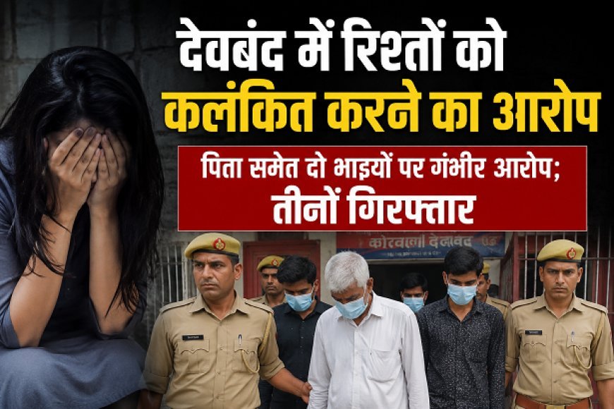 Deoband: देवबंद में रिश्तों को कलंकित करने का आरोप, पिता समेत दो भाइयों पर गंभीर आरोप; तीनों गिरफ्तार