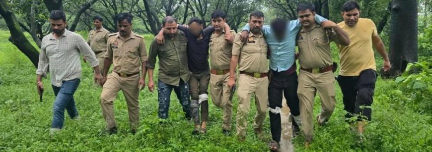 Saharanpur: देहात कोतवाली पुलिस की बड़ी कार्रवाई, 24 घंटे में तीसरी बड़ी मुठभेड़ में दो गौतस्करों को लगी गोली; तीसरा भी गिरफ्तार
