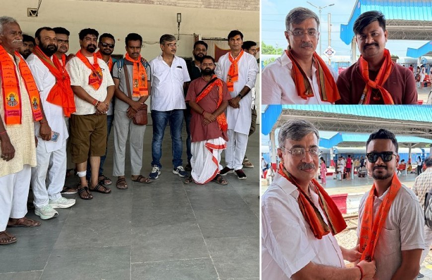 Hardoi: हर-हर महादेव के जयकारों के साथ बूढ़ा अमरनाथ यात्रा पर रवाना हुए 36 बजरंगी
