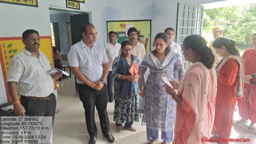 Hardoi: हरदोई में सीडीओ का औचक निरीक्षण, स्कूल और आंगनबाड़ी केंद्र में मिलीं खामियां; तीन कर्मचारियों का वेतन बाधित, तीन को आरोप पत्र