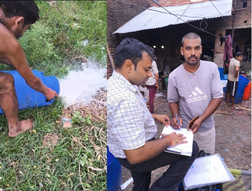 हरदोई में रक्षाबंधन से पहले खाद्य सुरक्षा विभाग की बड़ी कार्रवाई: अवैध रसगुल्ला फैक्ट्री और खोया इकाई पर छापा, सवा क्विंटल मिलावटी मिठाई नष्ट