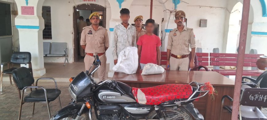 Hathras: वाहन चोरी और दुकान में सेंधमारी के दो आरोपी गिरफ्तार