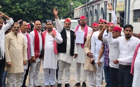 Hardoi News Today: हरदोई में सपा नेताओं ने डीएम को सौंपा ज्ञापन, भाजपा विधायक के भतीजे पर FIR दर्ज करने की मांग