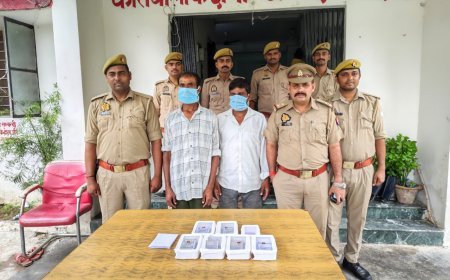 Hardoi Crime News: कछौना पुलिस की बड़ी कार्रवाई, दो शातिर गिरफ्तार; झपटमारी और पशु चोरी का माल बरामद