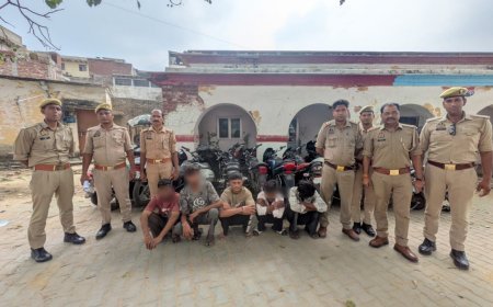 Hathras Crime News: डेटा और गूगल मैप हॉटस्पॉट से वाहन चोर गिरोह का पर्दाफाश, पांच गिरफ्तार