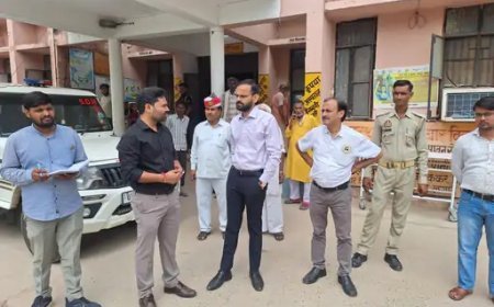 Hathras News Today: सीएचसी का एसडीएम ने किया औचक निरीक्षण, व्यवस्थाओं का लिया जायजा