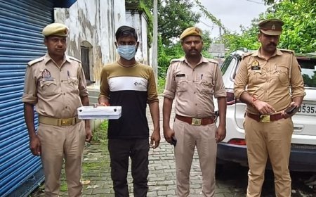 Hardoi Crime News: अवैध तमंचा और कारतूस के साथ आरोपी गिरफ्तार, हरदोई पुलिस ने की कार्रवाई