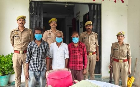 Hardoi Crime News: कछौना पुलिस का वारंटियों पर शिकंजा, तीन गैर-जमानती वारंटी गिरफ्तार