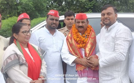 Sitapur News Today: सपा प्रदेश अध्यक्ष श्यामलाल पाल का सिधौली में जोरदार स्वागत