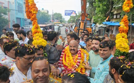Political News: भाजपा में पीके वर्मा का बढ़ा कद, अवध क्षेत्र के क्षेत्रीय उपाध्यक्ष बनने पर हरदोई में भव्य अभिनंदन