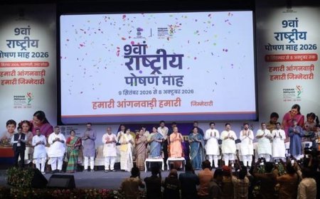वाराणसी से 9वें राष्ट्रीय पोषण माह का शुभारंभ, रुद्राक्ष कन्वेंशन सेंटर में विभिन्न राज्यों की पोषण आहार विविधता का प्रदर्शन