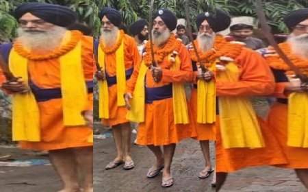 Saharanpur News: गुरु ग्रंथ साहिब जी के प्रथम प्रकाश पर्व पर निकला विशाल नगर कीर्तन