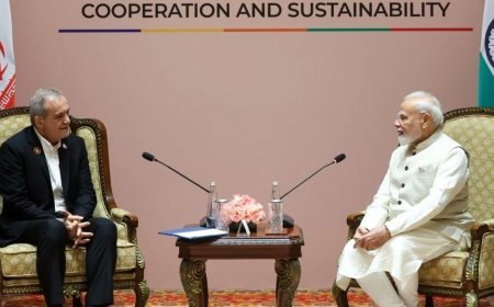 BRICS Diplomacy: पीएम मोदी और ईरानी राष्ट्रपति मसूद पेजेश्कियन की अहम मुलाकात, बिजनेस फोरम में ईरान ने अमेरिका पर साधा निशाना