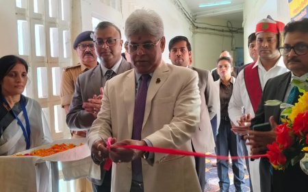 बलिया में राष्ट्रीय लोक अदालत का शुभारंभ, प्रशासनिक न्यायमूर्ति ने परखी व्यवस्थाएं, 17 दंपतियों में सुलह