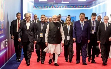 BRICS Summit Day 2: नई दिल्ली के भारत मंडपम पहुंचे पार्टनर देशों के शीर्ष नेता, ओपन प्लेनरी सेशन में वैश्विक मुद्दों पर मंथन शुरू