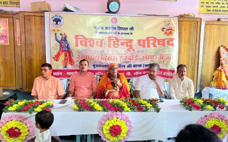 हरदोई में विहिप का स्थापना दिवस समारोह संपन्न, सनातन धर्म और सामाजिक समरसता पर हुआ मंथन