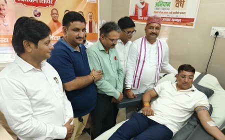 Sambhal News: सम्भल में मोदी के जन्मदिन पर BJP का ‘सेवा संकल्प’, कार्यकर्ताओं ने किया रक्तदान