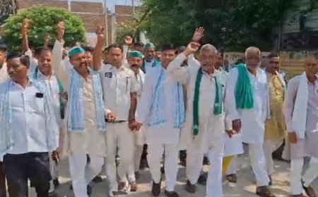 Sambhal News: सम्भल में किसान यूनियन का मोर्चा: अवैध खनन, गांवों में शराब और पुलिस कार्रवाई के खिलाफ SP को सौंपा ज्ञापन