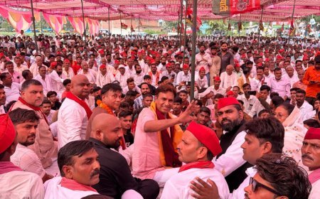 Hardoi News: पीडीए महापंचायत में गरजे सपा नेता, पिछड़े-दलित वर्गों की एकजुटता पर जोर