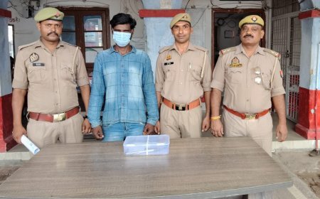 हरदोई में अवैध हथियार के साथ शातिर अभियुक्त गिरफ्तार: बिलग्राम पुलिस ने तमंचा और कारतूस किए बरामद